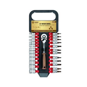 HG-015-25 set of 6.3MM chrome vanadium steel socket wrench set