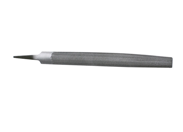 
	Half round file, double cut, with Bastard / Second / Smooth teeth