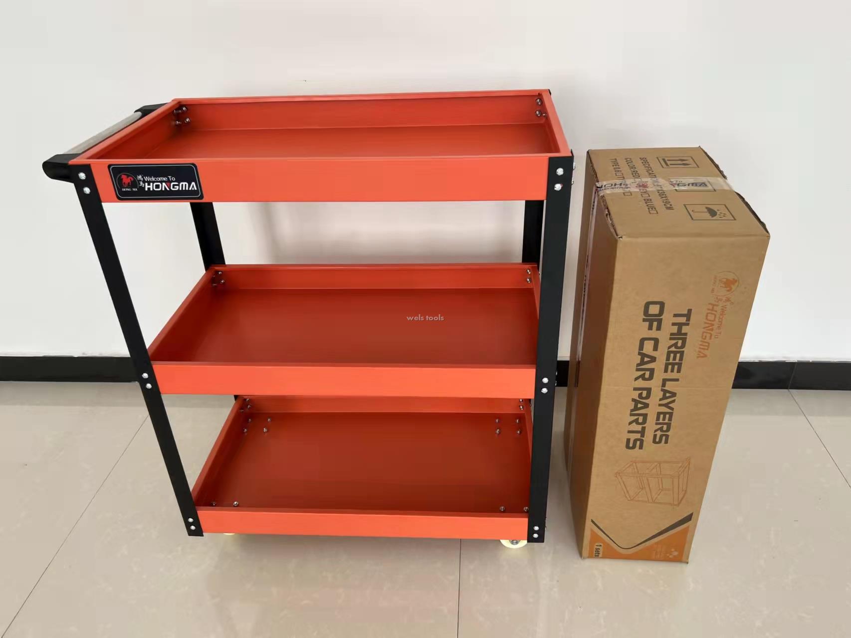 Tool cart hongma brand ,three layers of car parts,yiwu price